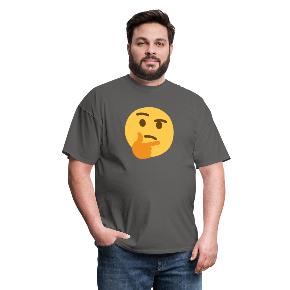 🤔 Thinking Face (Twemoji) Unisex Classic T-Shirt - charcoal