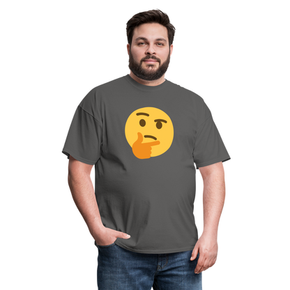 🤔 Thinking Face (Twemoji) Unisex Classic T-Shirt - charcoal