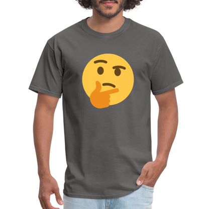 🤔 Thinking Face (Twemoji) Unisex Classic T-Shirt - charcoal