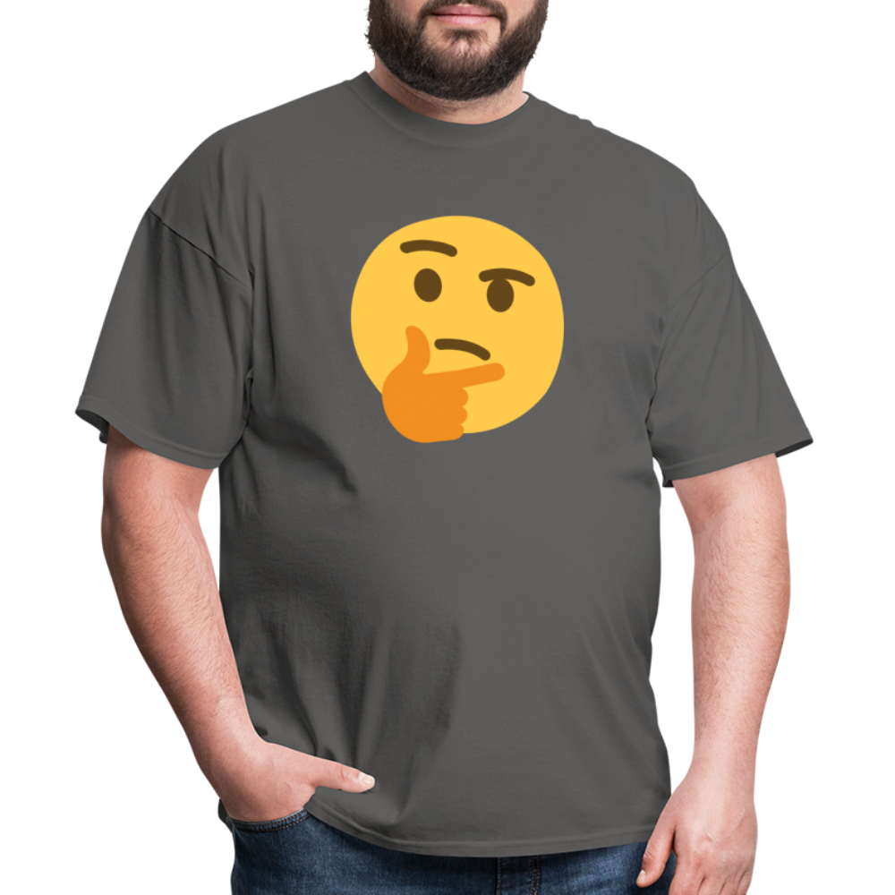 🤔 Thinking Face (Twemoji) Unisex Classic T-Shirt - charcoal