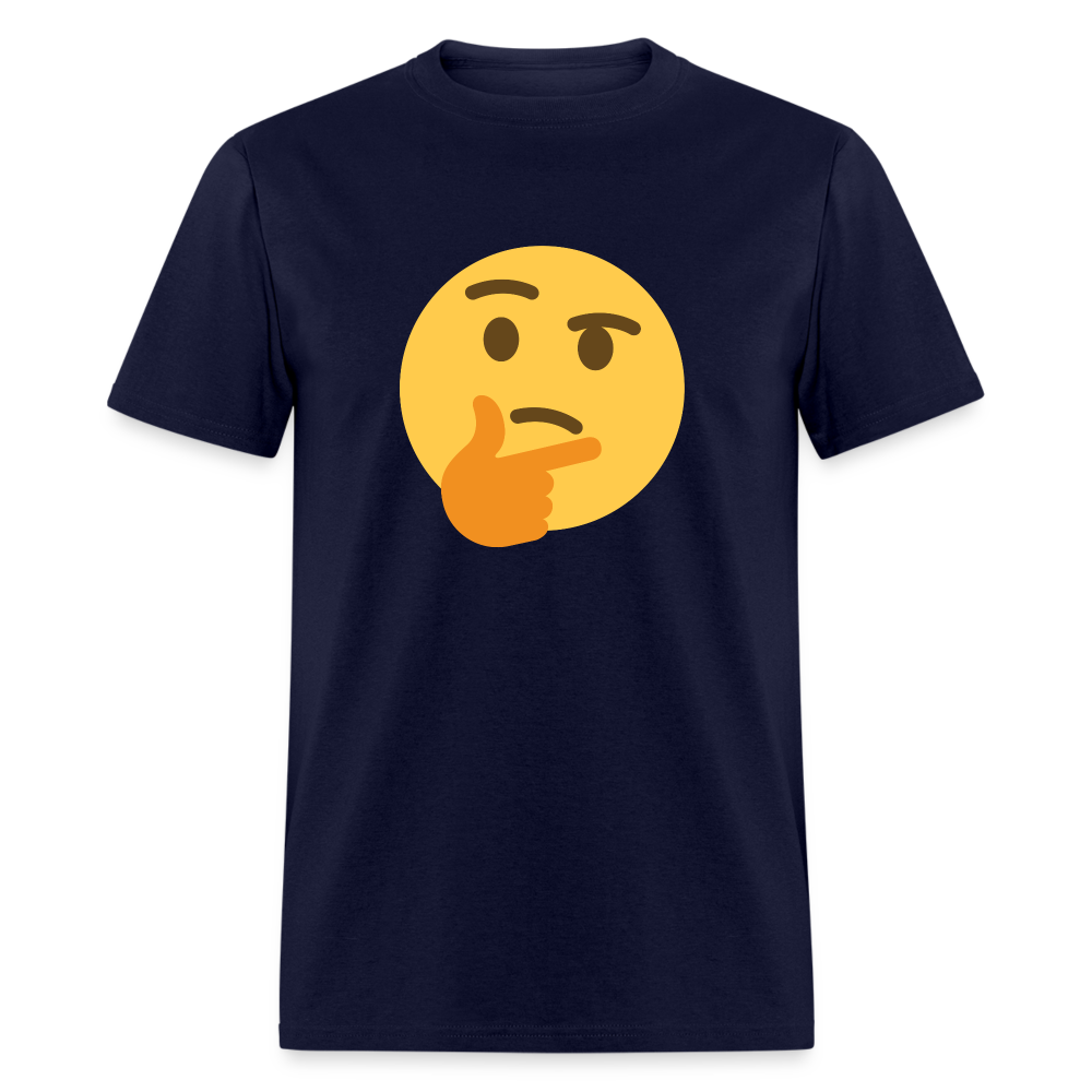 🤔 Thinking Face (Twemoji) Unisex Classic T-Shirt - navy