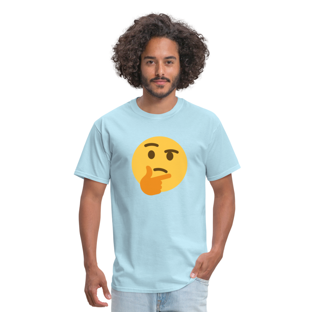 🤔 Thinking Face (Twemoji) Unisex Classic T-Shirt - powder blue