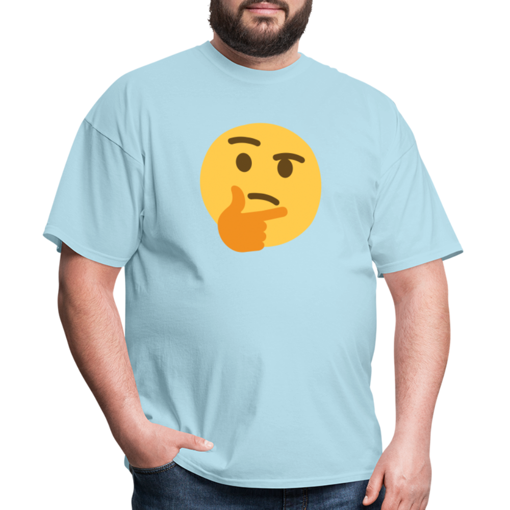 🤔 Thinking Face (Twemoji) Unisex Classic T-Shirt - powder blue