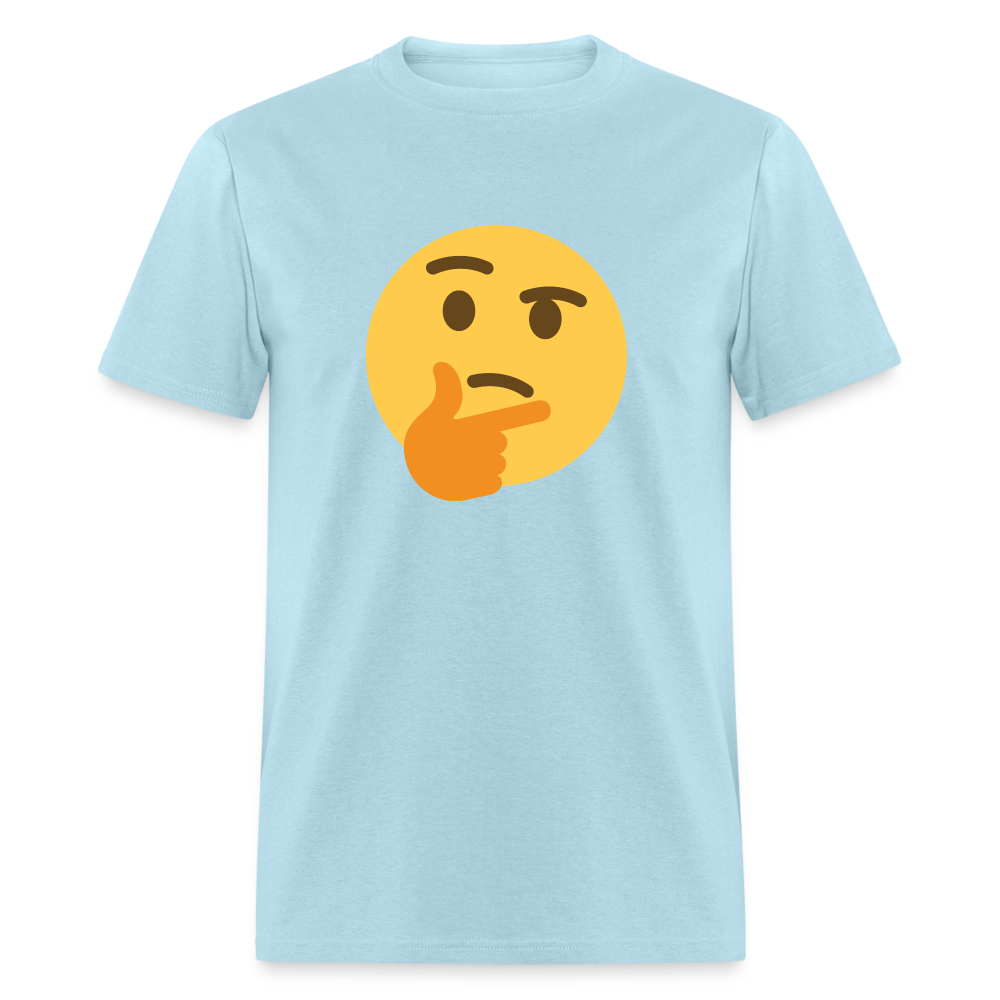 🤔 Thinking Face (Twemoji) Unisex Classic T-Shirt - powder blue