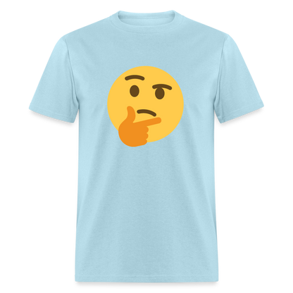 🤔 Thinking Face (Twemoji) Unisex Classic T-Shirt - powder blue