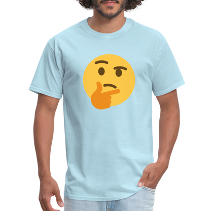 🤔 Thinking Face (Twemoji) Unisex Classic T-Shirt - powder blue