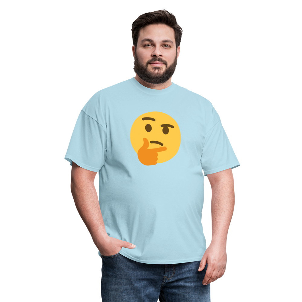 🤔 Thinking Face (Twemoji) Unisex Classic T-Shirt - powder blue