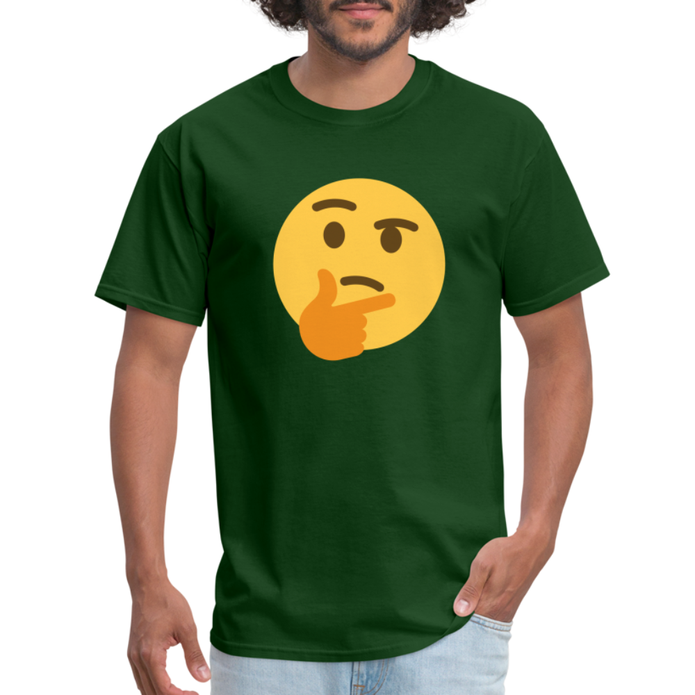 🤔 Thinking Face (Twemoji) Unisex Classic T-Shirt - forest green