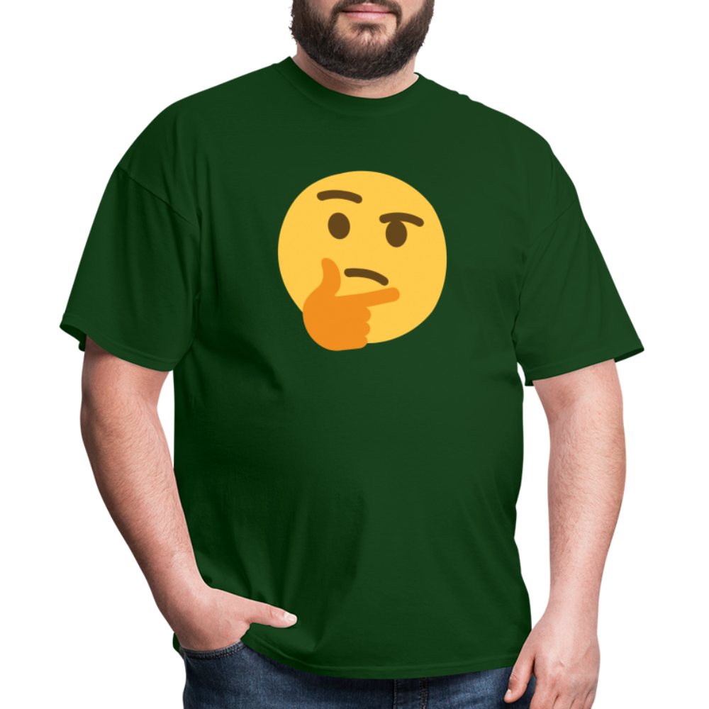 🤔 Thinking Face (Twemoji) Unisex Classic T-Shirt - forest green