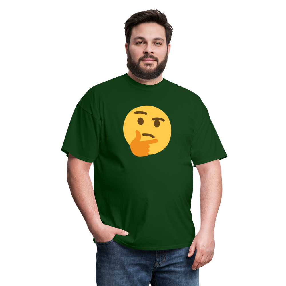 🤔 Thinking Face (Twemoji) Unisex Classic T-Shirt - forest green