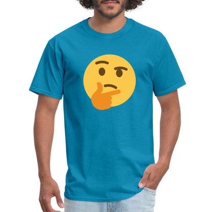 🤔 Thinking Face (Twemoji) Unisex Classic T-Shirt - turquoise