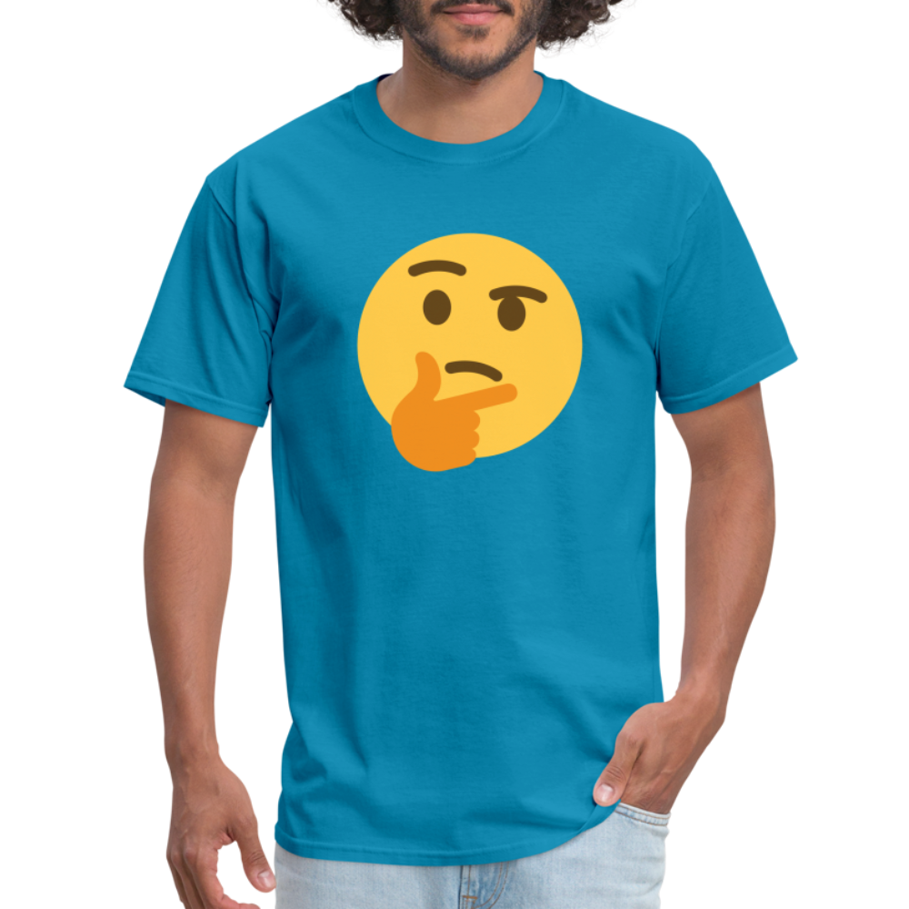 🤔 Thinking Face (Twemoji) Unisex Classic T-Shirt - turquoise