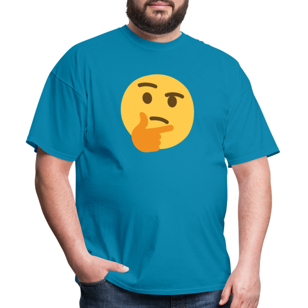 🤔 Thinking Face (Twemoji) Unisex Classic T-Shirt - turquoise