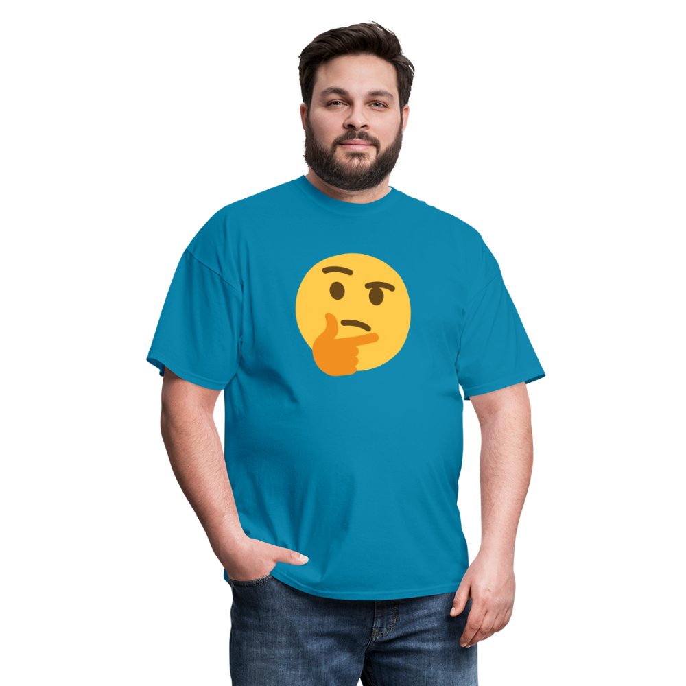 🤔 Thinking Face (Twemoji) Unisex Classic T-Shirt - turquoise