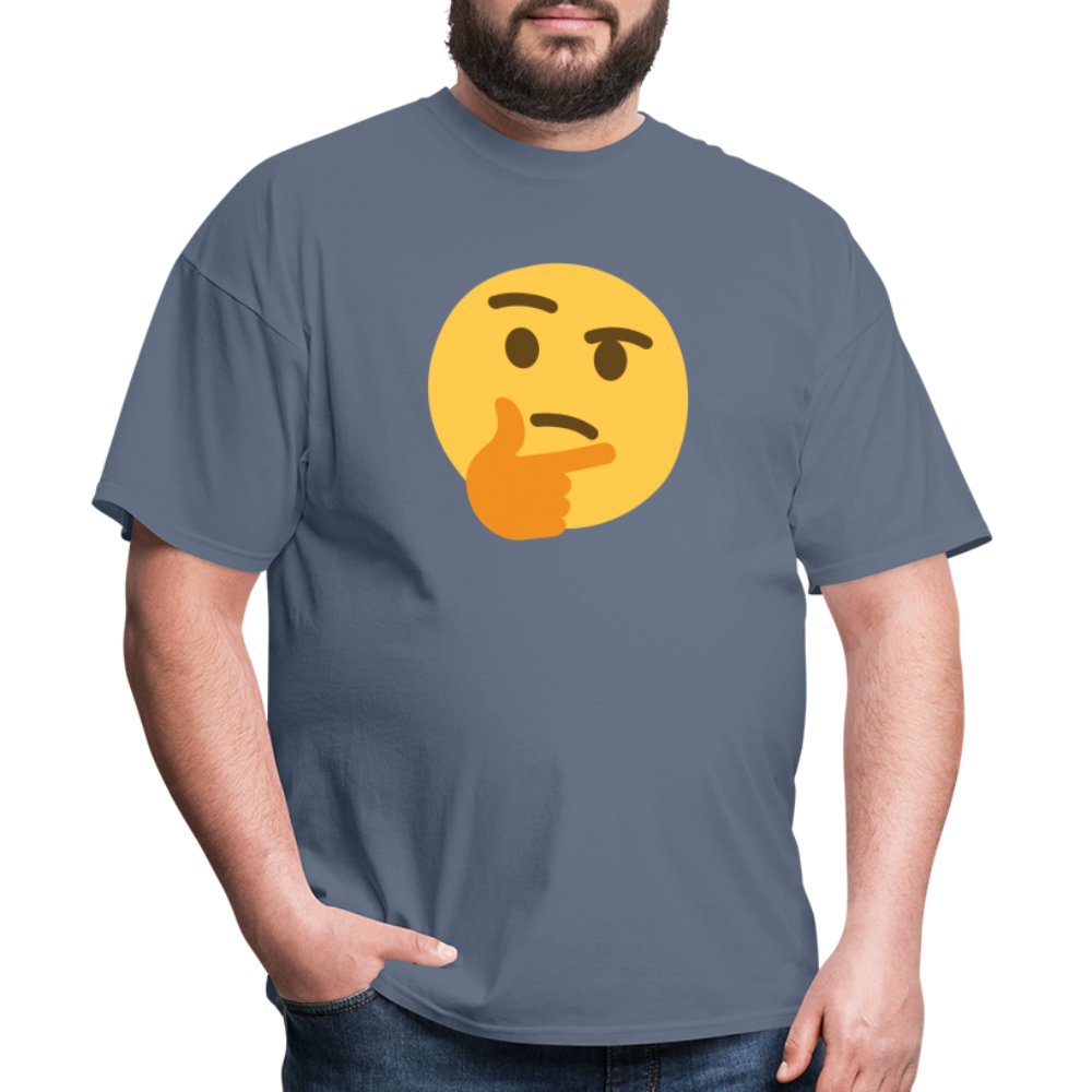 🤔 Thinking Face (Twemoji) Unisex Classic T-Shirt - denim