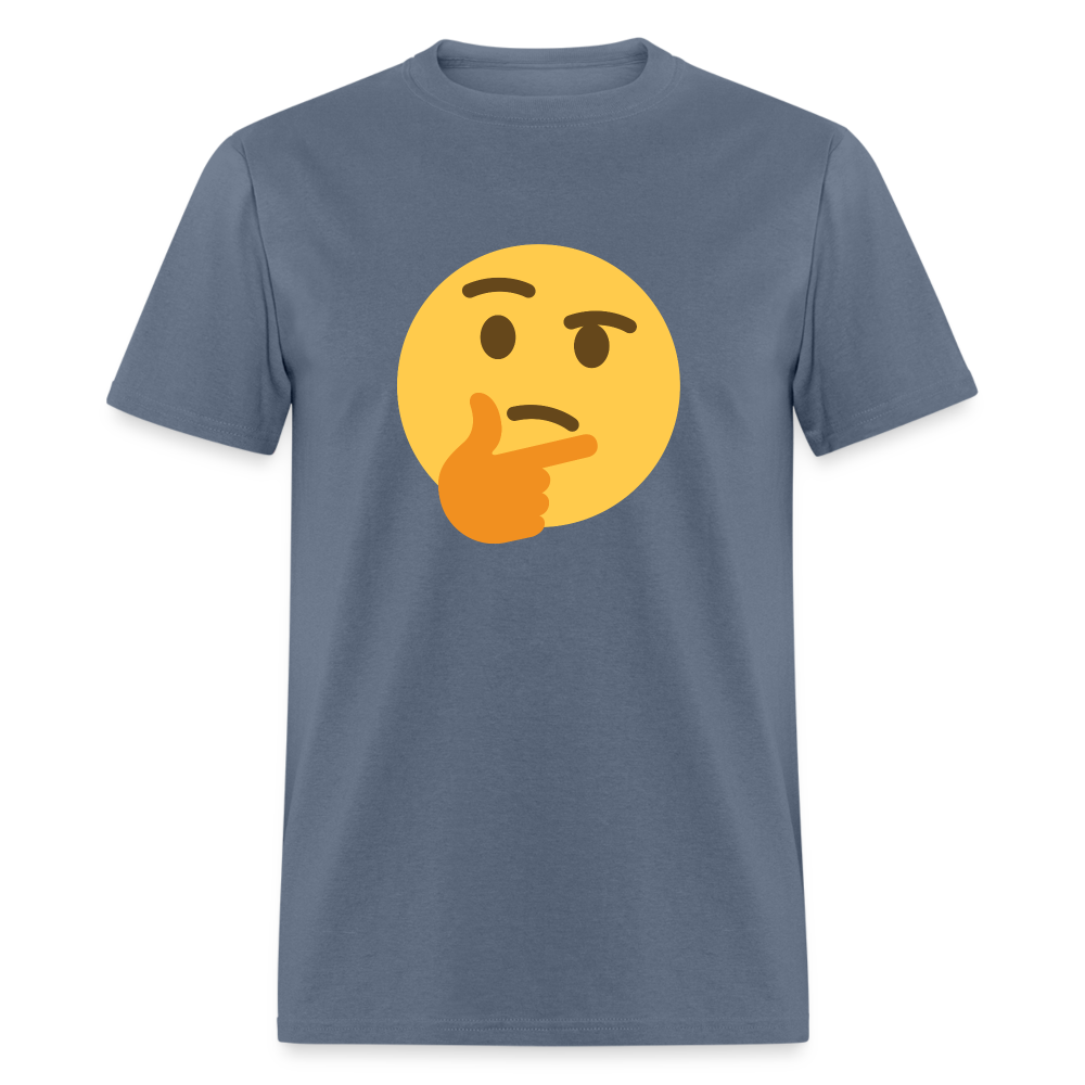 🤔 Thinking Face (Twemoji) Unisex Classic T-Shirt - denim