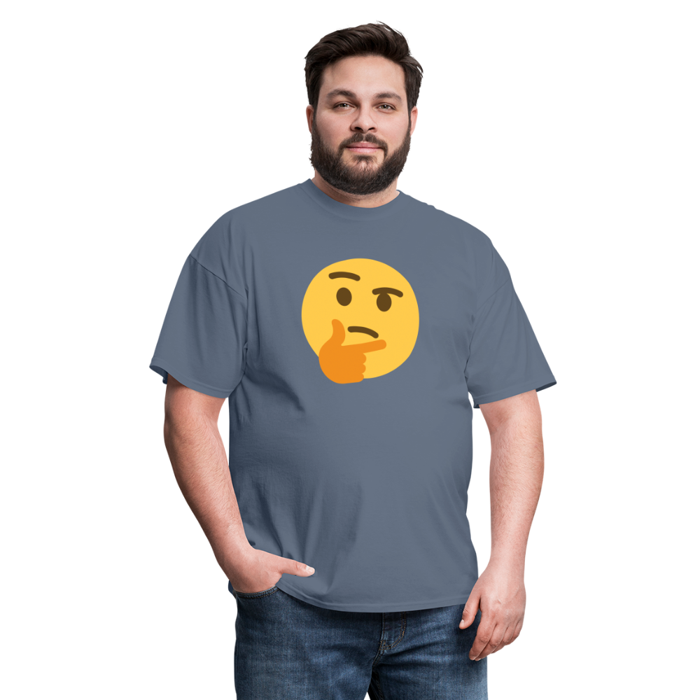 🤔 Thinking Face (Twemoji) Unisex Classic T-Shirt - denim