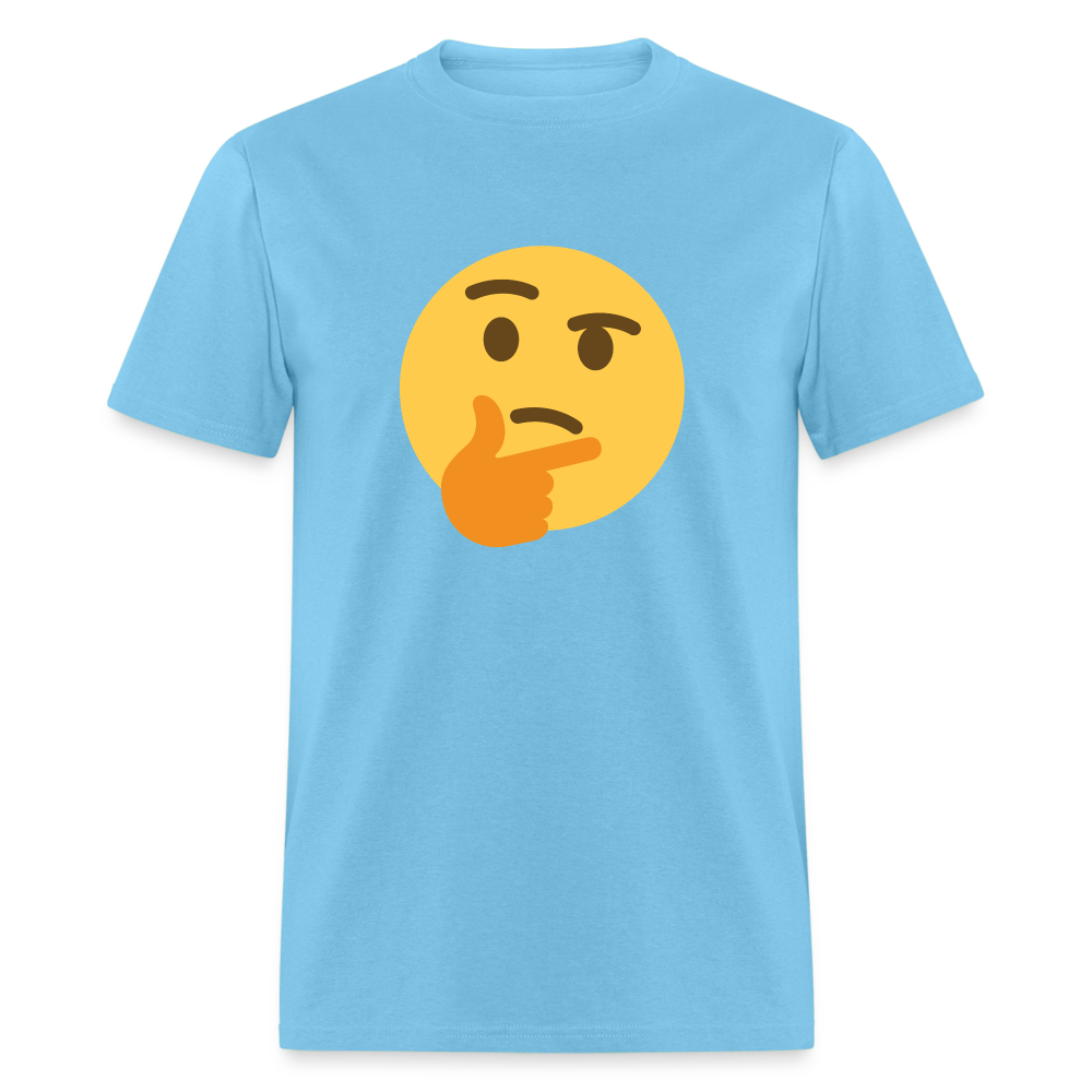 🤔 Thinking Face (Twemoji) Unisex Classic T-Shirt - aquatic blue