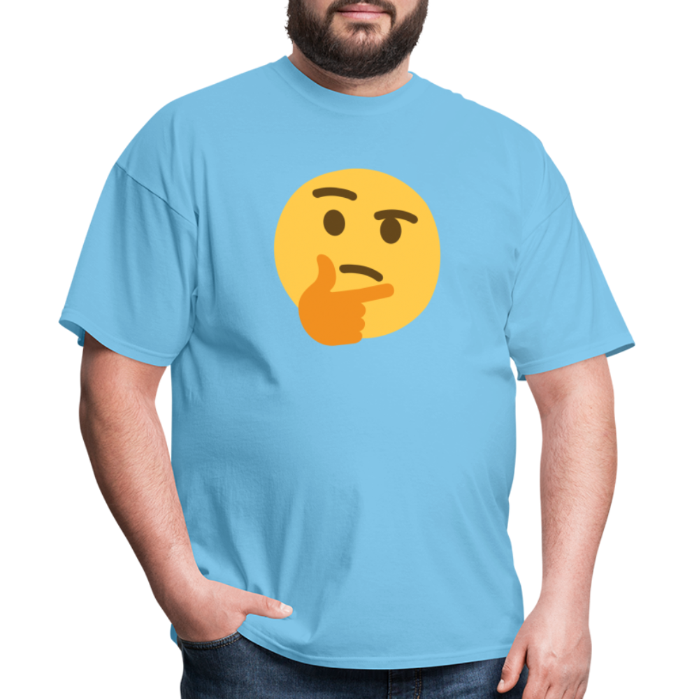 🤔 Thinking Face (Twemoji) Unisex Classic T-Shirt - aquatic blue