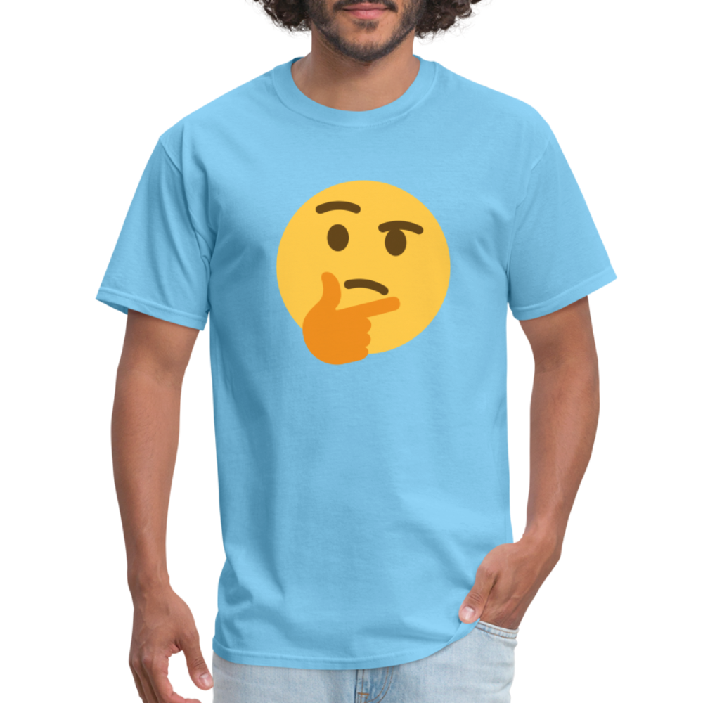 🤔 Thinking Face (Twemoji) Unisex Classic T-Shirt - aquatic blue