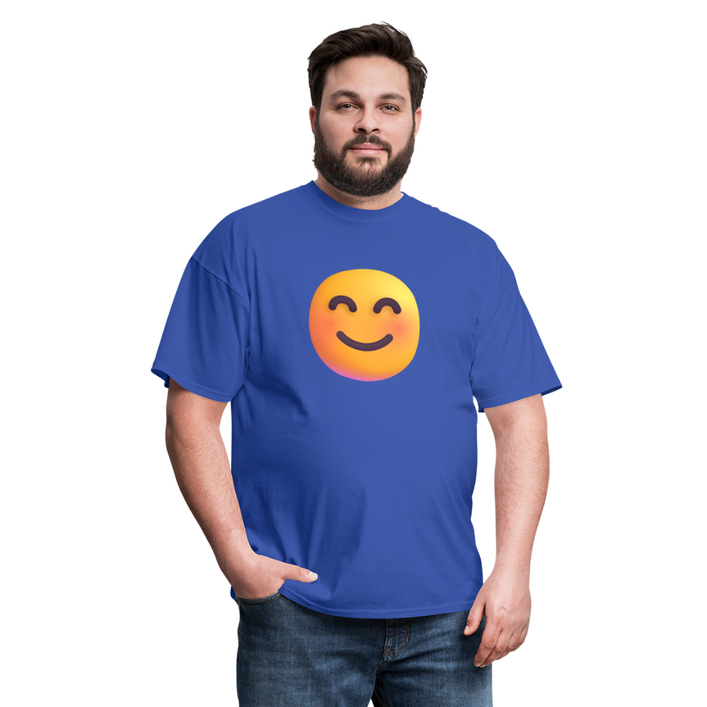 😊 Smiling Face with Smiling Eyes (Microsoft Fluent) Unisex Classic T-Shirt - royal blue