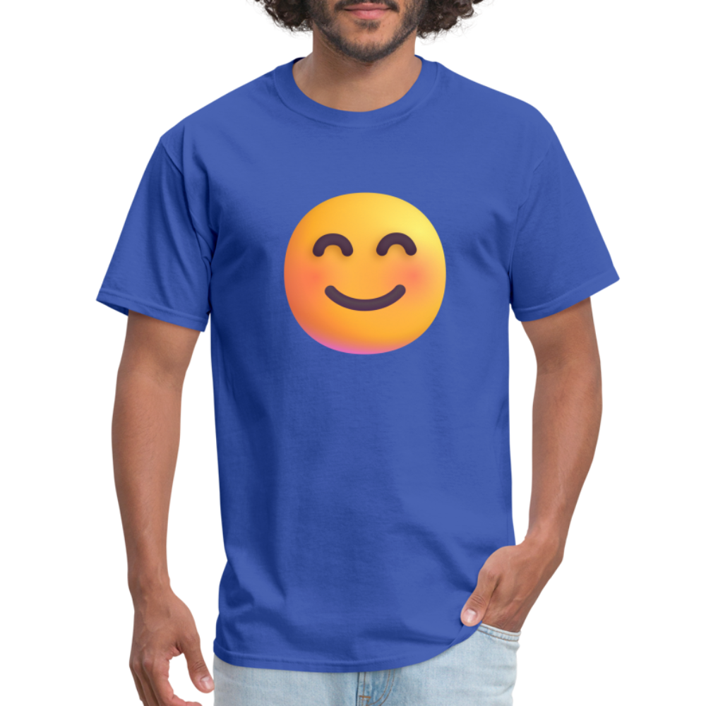 😊 Smiling Face with Smiling Eyes (Microsoft Fluent) Unisex Classic T-Shirt - royal blue