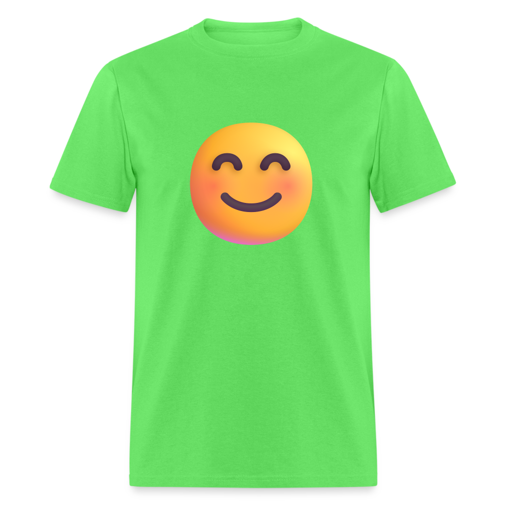 😊 Smiling Face with Smiling Eyes (Microsoft Fluent) Unisex Classic T-Shirt - kiwi