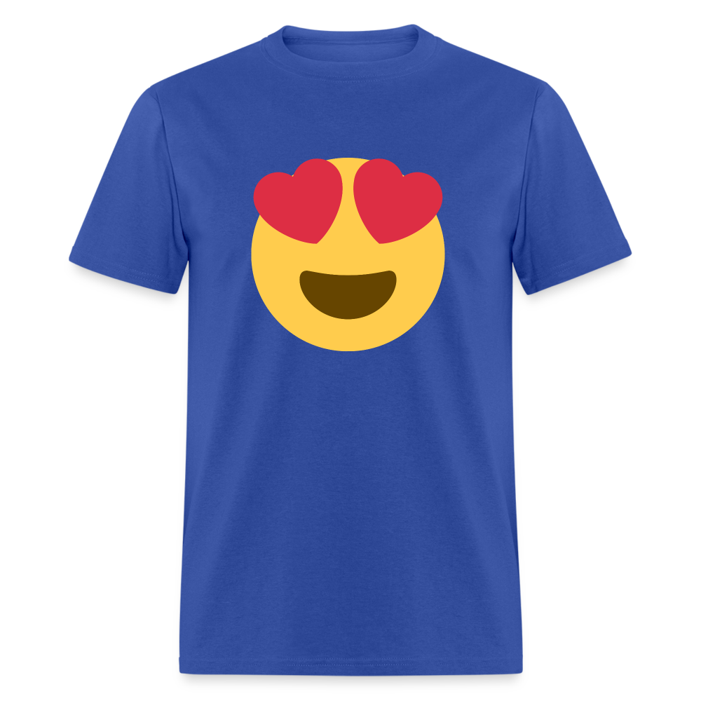 😍 Smiling Face with Heart-Eyes (Twemoji) Unisex Classic T-Shirt - royal blue