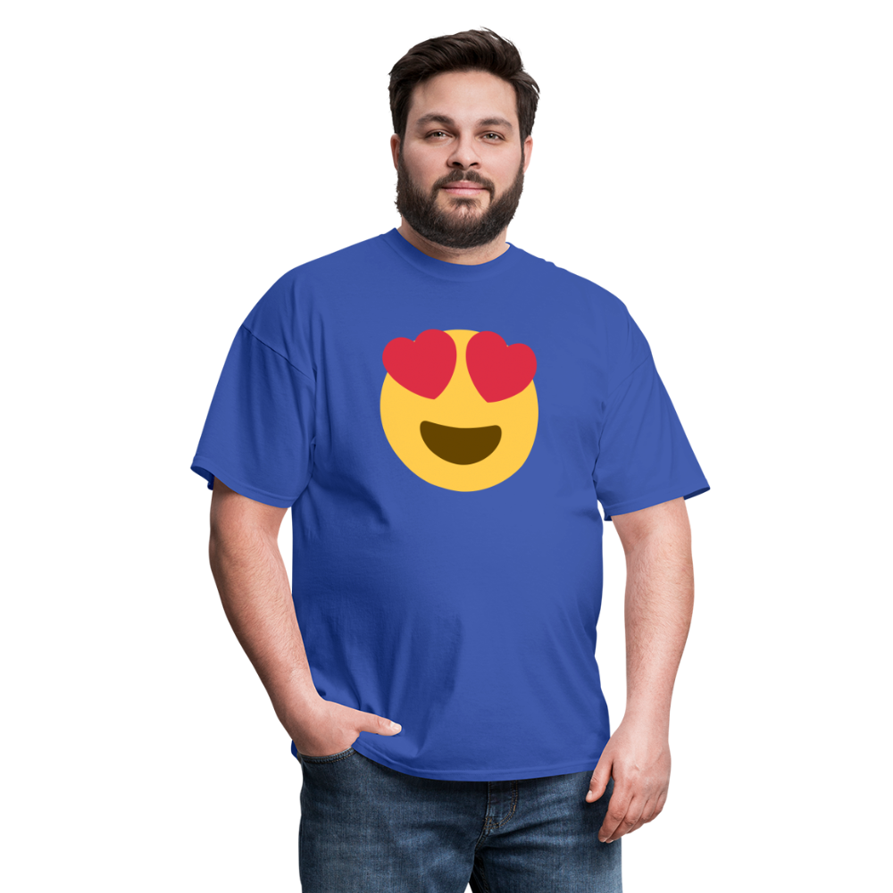 😍 Smiling Face with Heart-Eyes (Twemoji) Unisex Classic T-Shirt - royal blue