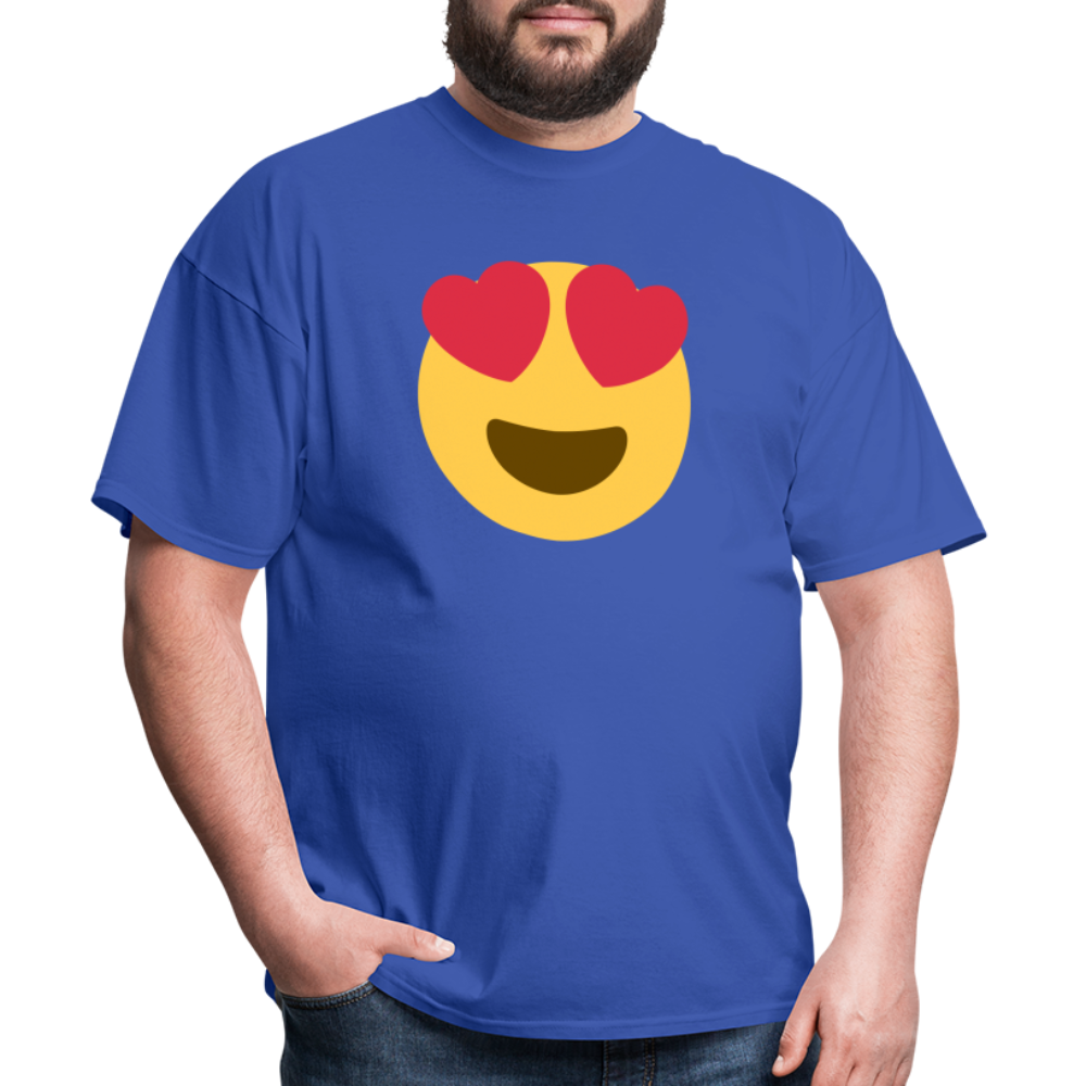 😍 Smiling Face with Heart-Eyes (Twemoji) Unisex Classic T-Shirt - royal blue