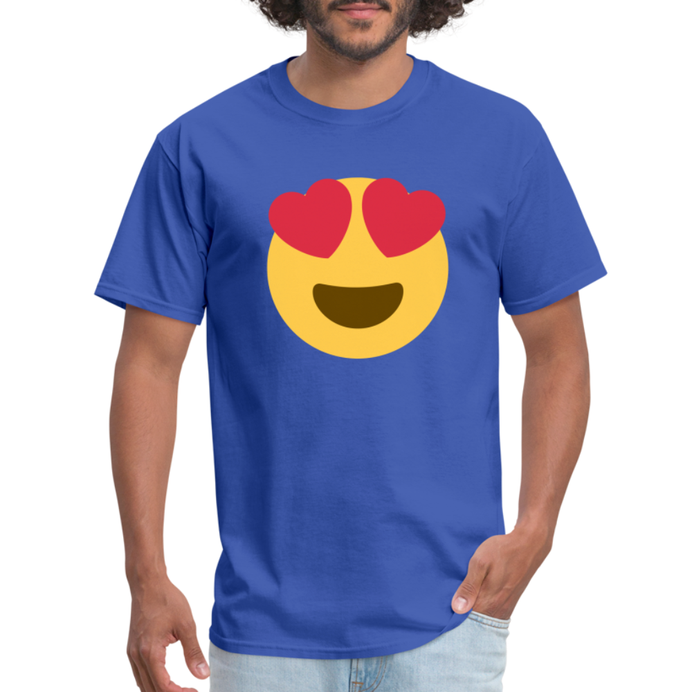 😍 Smiling Face with Heart-Eyes (Twemoji) Unisex Classic T-Shirt - royal blue