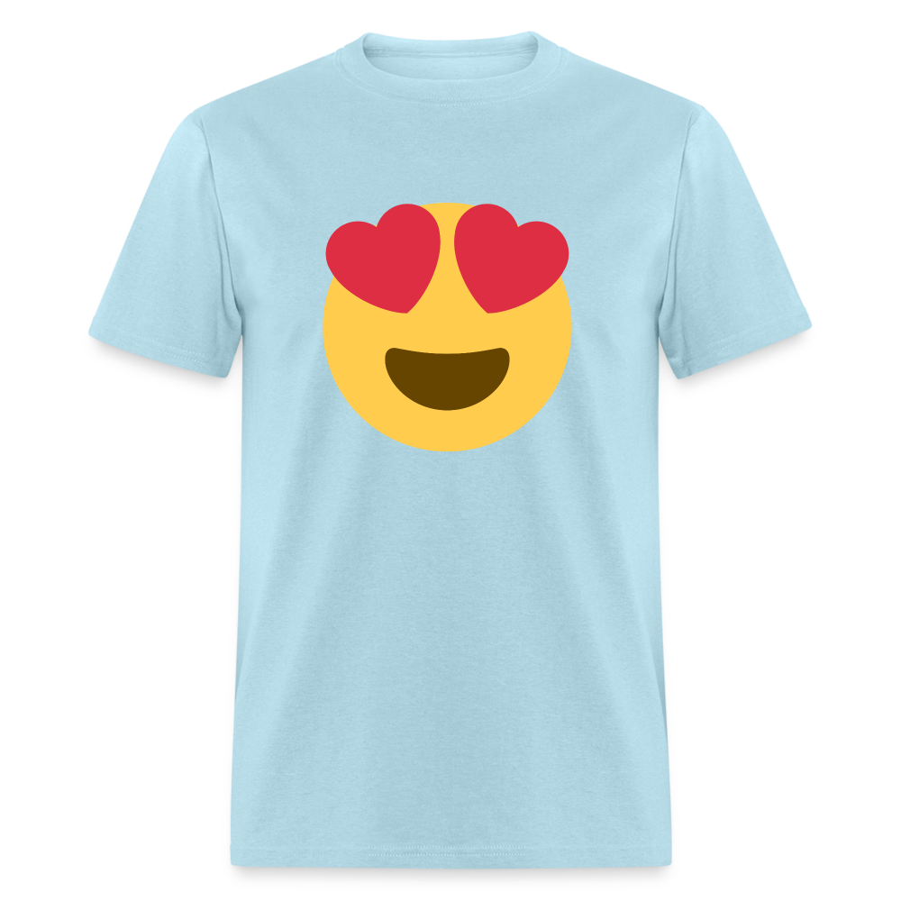 😍 Smiling Face with Heart-Eyes (Twemoji) Unisex Classic T-Shirt - powder blue