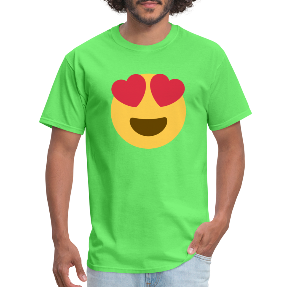 😍 Smiling Face with Heart-Eyes (Twemoji) Unisex Classic T-Shirt - kiwi