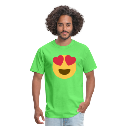 😍 Smiling Face with Heart-Eyes (Twemoji) Unisex Classic T-Shirt - kiwi