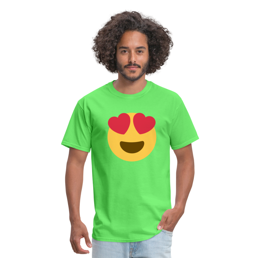 😍 Smiling Face with Heart-Eyes (Twemoji) Unisex Classic T-Shirt - kiwi