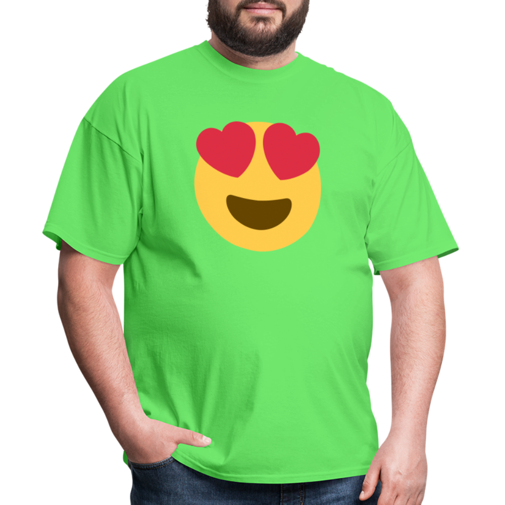 😍 Smiling Face with Heart-Eyes (Twemoji) Unisex Classic T-Shirt - kiwi