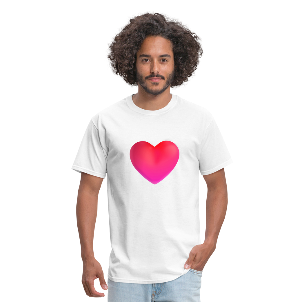 ❤️ Red Heart (Microsoft Fluent) Unisex Classic T-Shirt - white