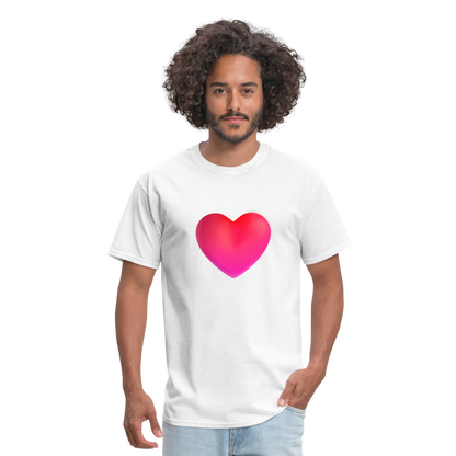 ❤️ Red Heart (Microsoft Fluent) Unisex Classic T-Shirt - white