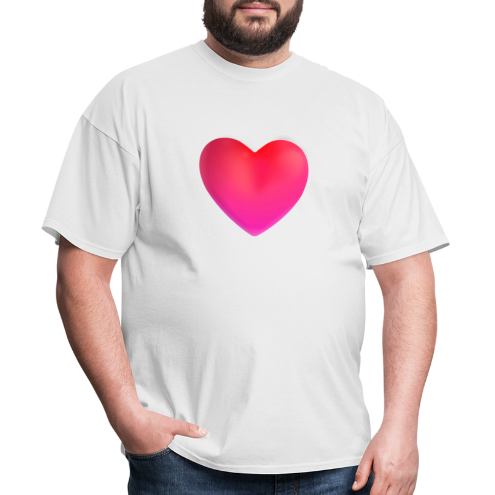 ❤️ Red Heart (Microsoft Fluent) Unisex Classic T-Shirt - white