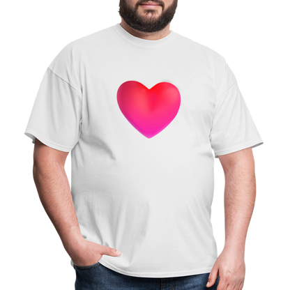 ❤️ Red Heart (Microsoft Fluent) Unisex Classic T-Shirt - white