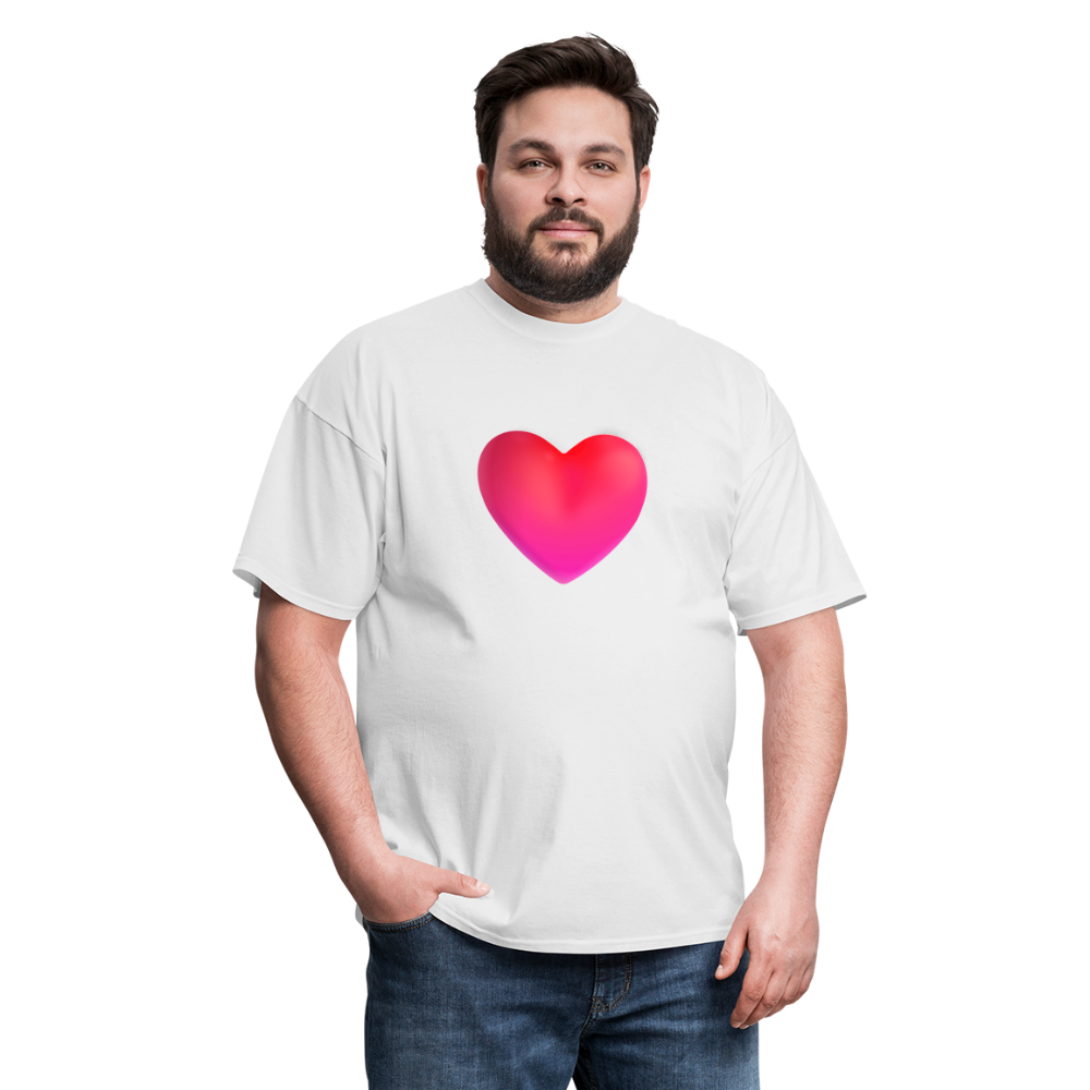 ❤️ Red Heart (Microsoft Fluent) Unisex Classic T-Shirt - white