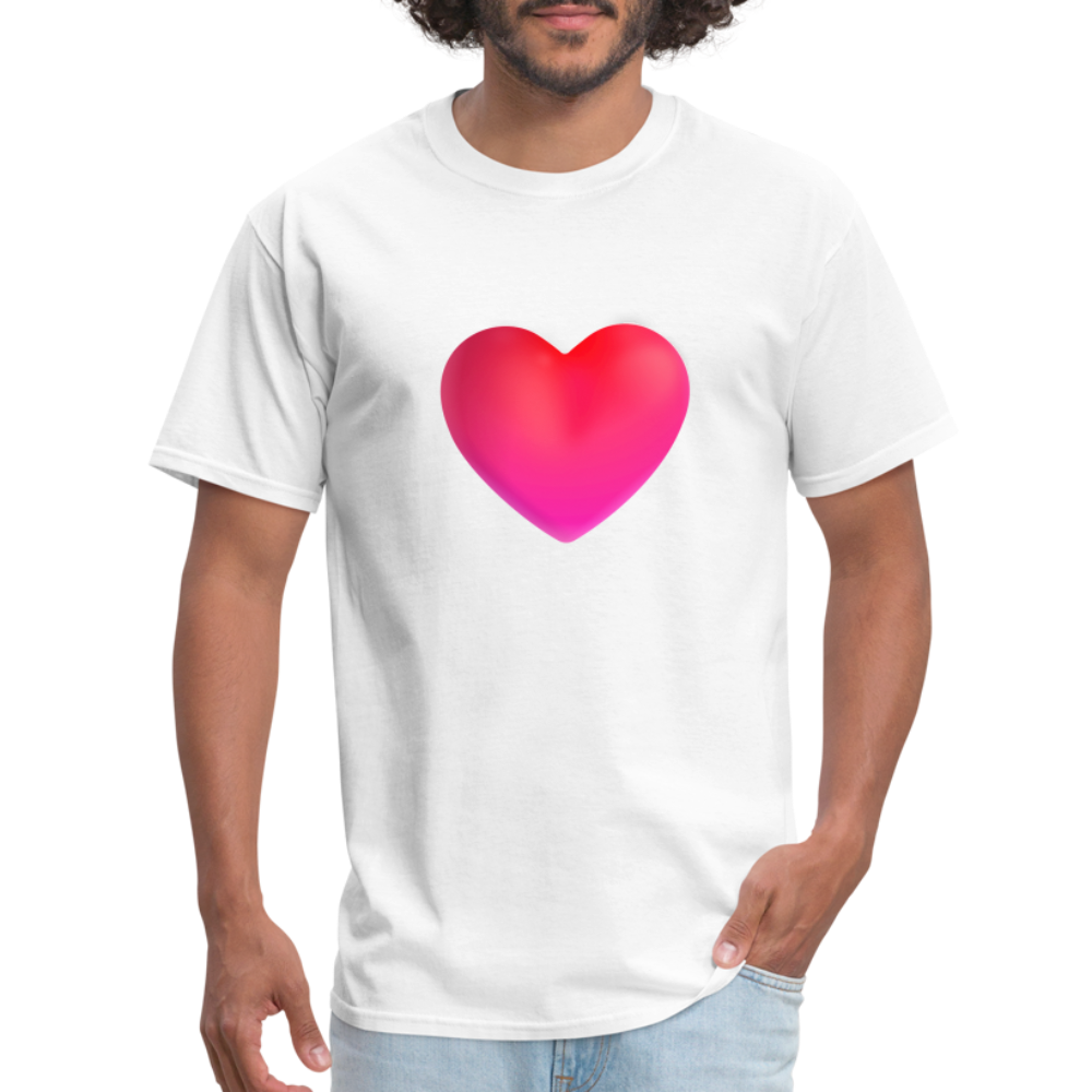 ❤️ Red Heart (Microsoft Fluent) Unisex Classic T-Shirt - white