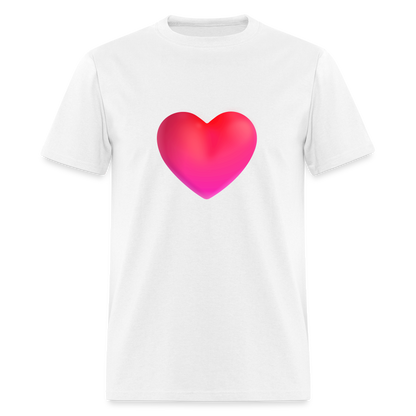 ❤️ Red Heart (Microsoft Fluent) Unisex Classic T-Shirt - white