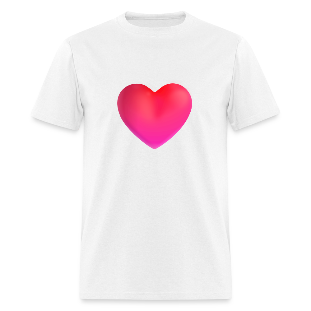 ❤️ Red Heart (Microsoft Fluent) Unisex Classic T-Shirt - white