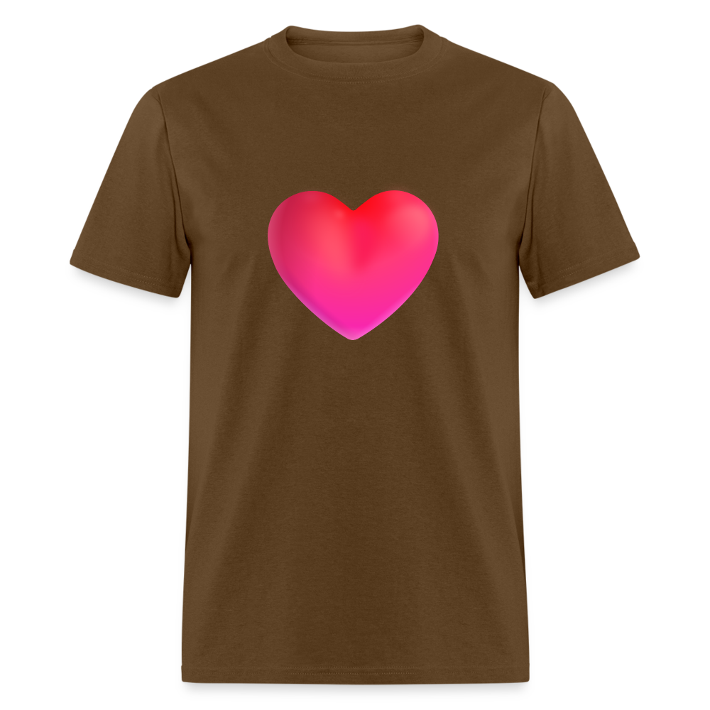 ❤️ Red Heart (Microsoft Fluent) Unisex Classic T-Shirt - brown