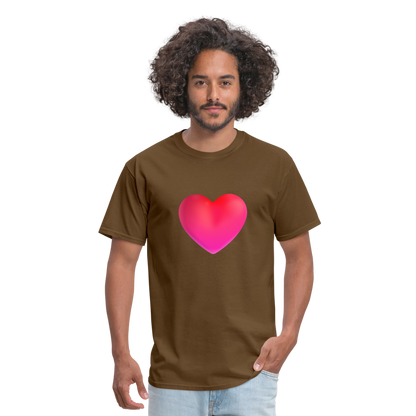 ❤️ Red Heart (Microsoft Fluent) Unisex Classic T-Shirt - brown