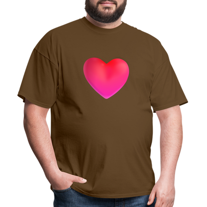 ❤️ Red Heart (Microsoft Fluent) Unisex Classic T-Shirt - brown