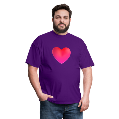 ❤️ Red Heart (Microsoft Fluent) Unisex Classic T-Shirt - purple