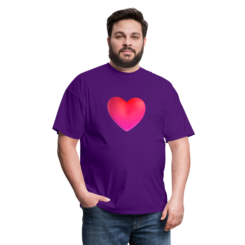 ❤️ Red Heart (Microsoft Fluent) Unisex Classic T-Shirt - purple