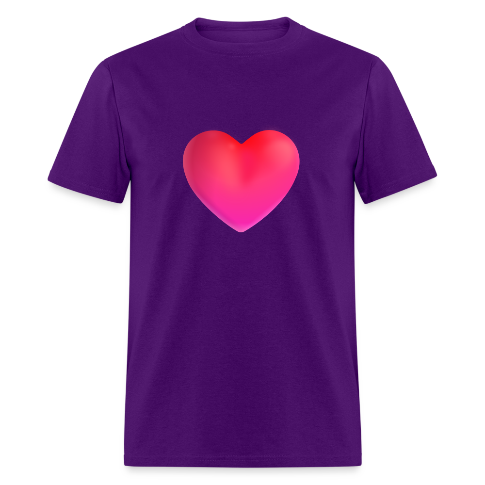 ❤️ Red Heart (Microsoft Fluent) Unisex Classic T-Shirt - purple